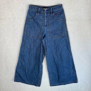 Marc Jacobs Wide Leg Y2K Grunge Denim Jeans Pants 27